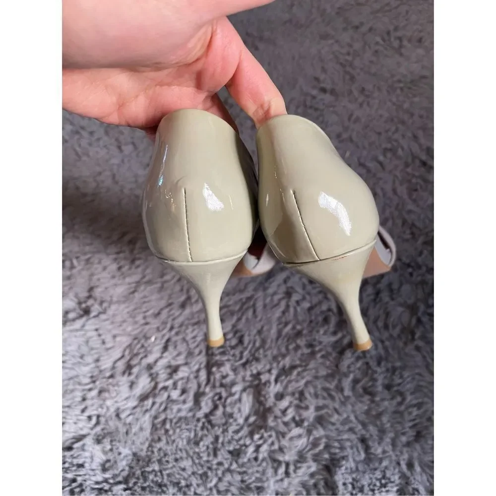 Jeffrey Campbell suede and patent leather pumps‎